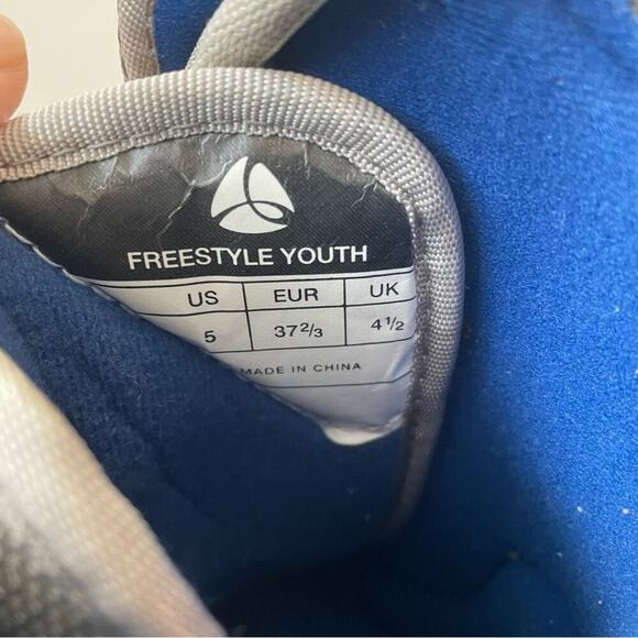 Burton freestyle youth snowboarding boots size 5 youth grey and blue - Picture 8 of 9
